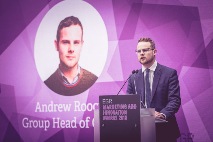 EGR Group Head of Content, Andy Roocroft Marketing & Innovation Awards