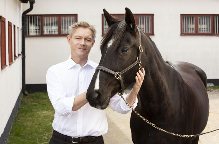 Hasse Lord Skarplöth ATG CEO with horse 2024